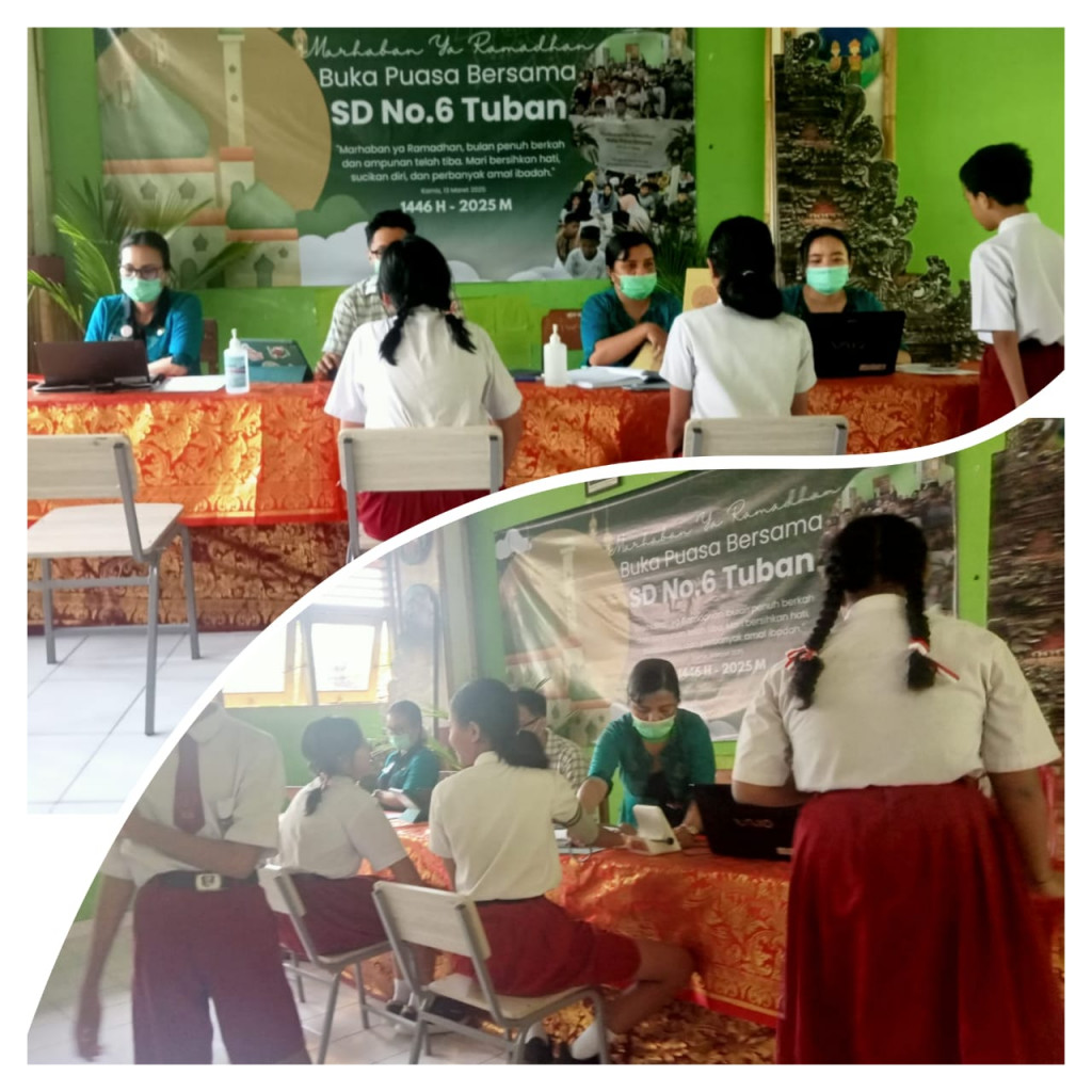 Selasa 18/3/2025 pemeriksaan berkala di SD 6 Tuban